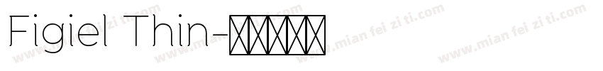 Figiel Thin字体转换